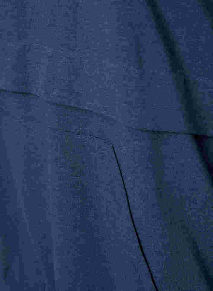 Sweatshirt med dragkedja och ficka, Insignia Blue Mel. , Packshot image number 3