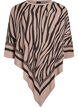 Fin stickad poncho, Svart, Packshot image number 0
