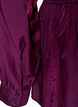 Glansig blus i viskos med peplumeffekt, Lila, Packshot image number 3
