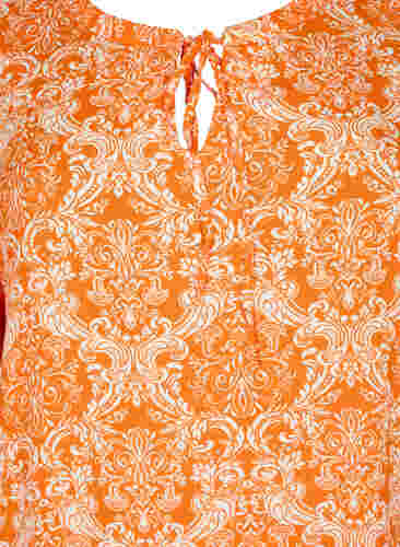 Kortärmad viskosklänning med mönster, Exuberance Oriental, Packshot image number 2