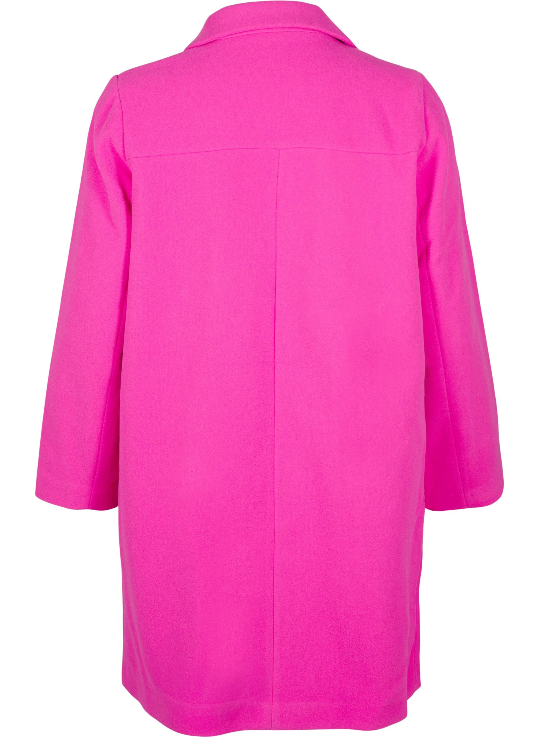 Zizzi Kappa med dubbelkn&auml;ppning, Raspberry Rose, Packshot image number 1