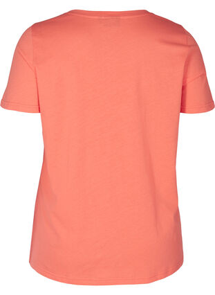 T-shirt med tryck, Living Coral BLESSED, Packshot image number 1