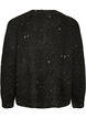 Cardigan med paljetter och knappar, Svart, Packshot image number 1