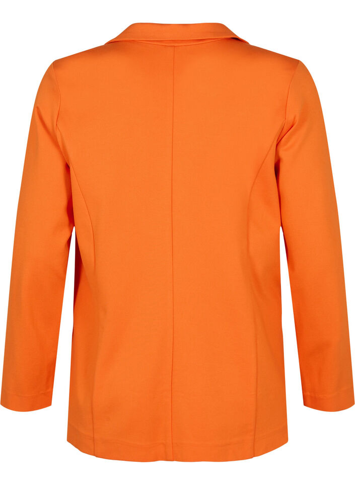 Enkel blazer med knapp, Mandarin Orange, Packshot image number 1
