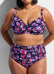 Bikinitopp med bygel och m&ouml;nster, Lila, Model image number 3