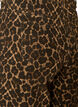 Leopardm&ouml;nstrade jeansshorts i bermuda-modell, Brun, Packshot image number 3