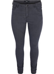 Super slim Amy jeans med hög midja, Grå