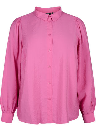 Långärmad skjorta i TENCEL™ Modal, Phlox Pink, Packshot image number 0