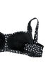 Bikinitopp med tryck, Black White Dot, Packshot image number 3