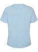 T-shirt i bomull med tryck, Bl&aring;, Packshot image number 1