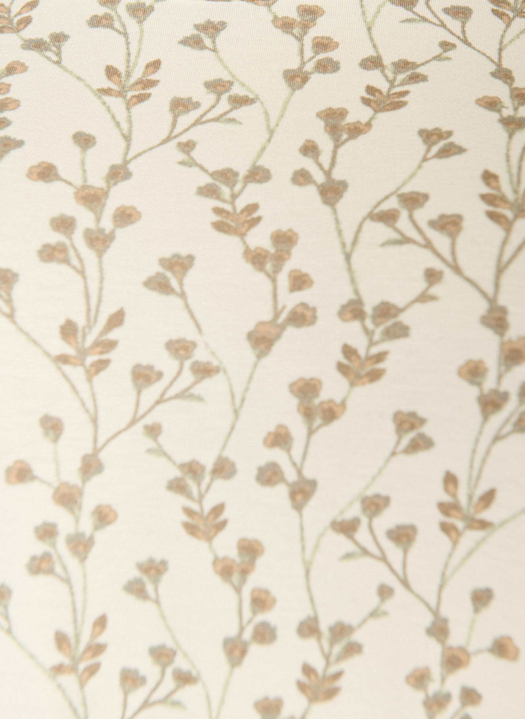 ZizziT-shirt med blommigt tryck, Vanilla, Packshot image number 2