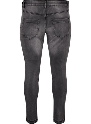 Viona jeans med normal midja, Dark Grey Denim, Packshot image number 1