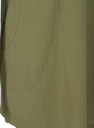 Kortärmad tunika i bomull, Ivy Green, Packshot image number 3