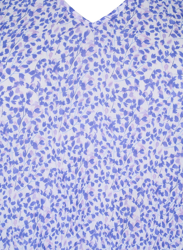 Plisserad blommig blus, Small Flower AOP, Packshot image number 2