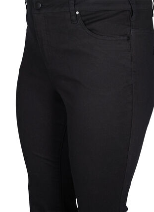 Ellen jeans med bootcut och hög midja, Black, Packshot image number 2