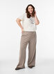 Byxor med vida ben, Beige, Model image number 0