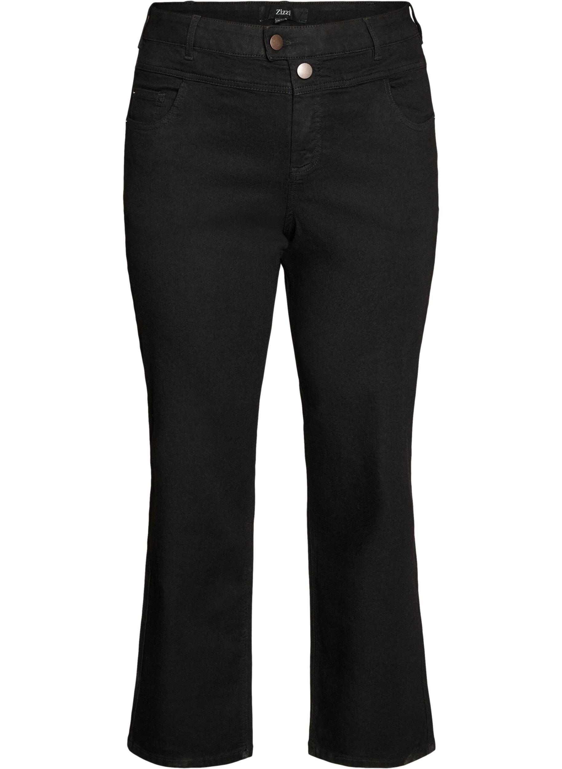 Gemma-jeans med normal passform och h&ouml;g midja