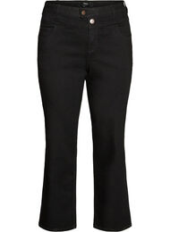Gemma-jeans med normal passform och h&ouml;g midja, Svart