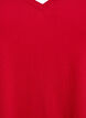 FLASH - T-shirt med V-ringning, Röd, Packshot image number 2