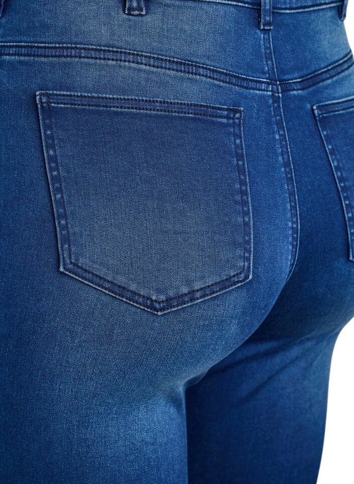 Supersmala Amy-jeans med h&ouml;g midja, Bl&aring;, Packshot image number 3
