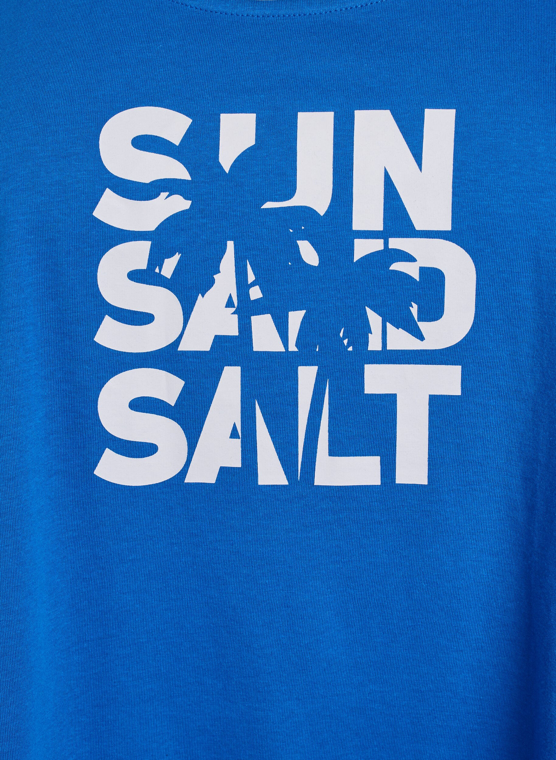 Zizzi Bomullstopp med a-linjeform, Bl&aring;, Packshot image number 2