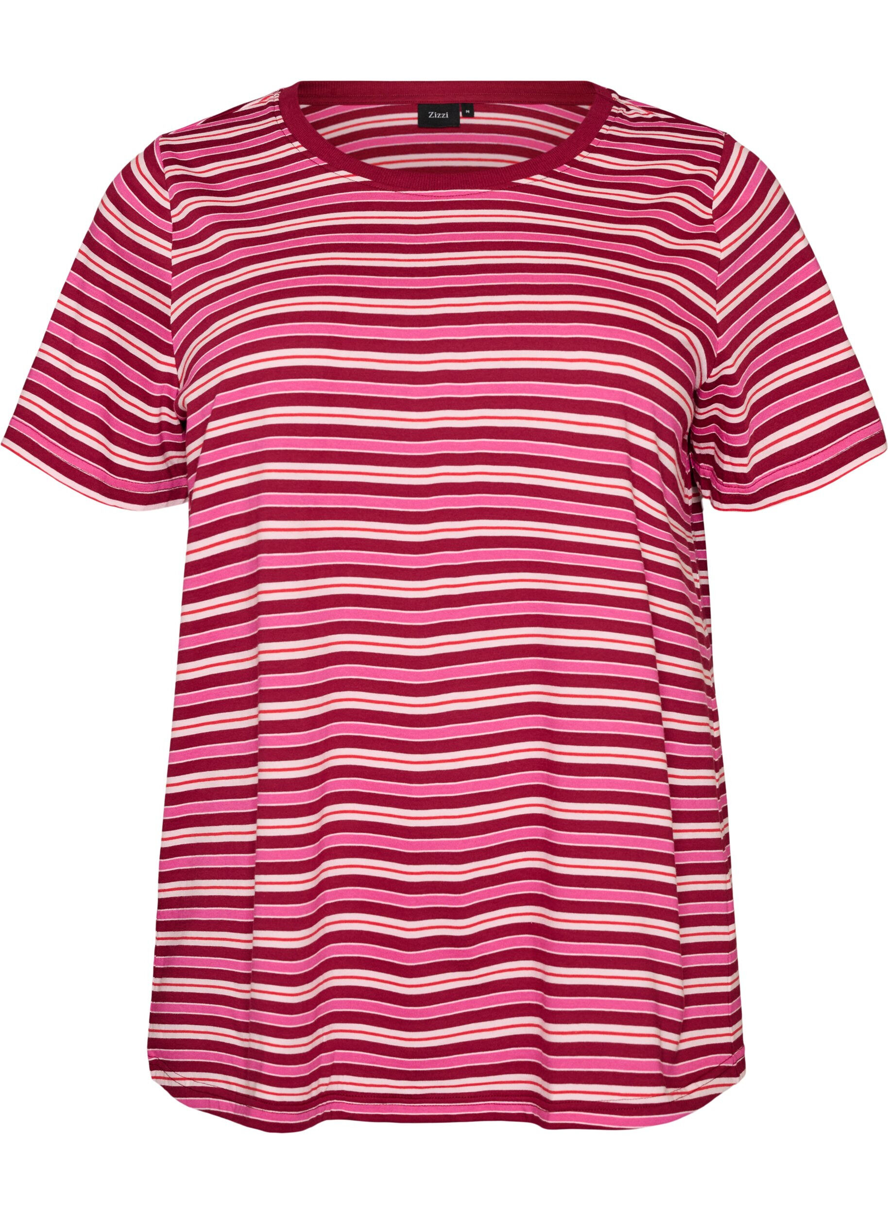 Randig t-shirt i ekologisk bomull