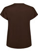 Enf&auml;rgad tr&auml;nings-T-shirt, Brun, Packshot image number 1