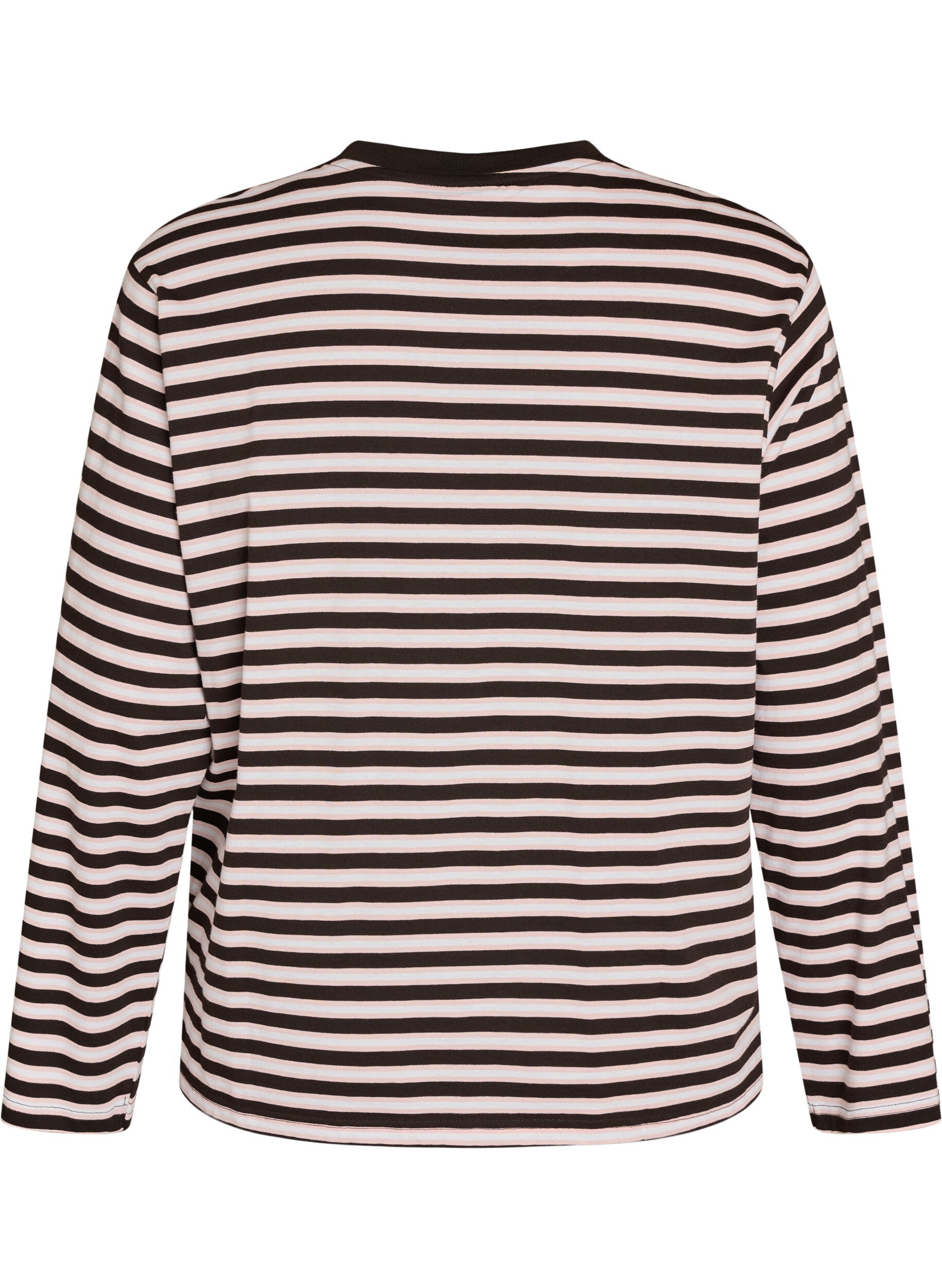 ZizziBas-t-shirt med l&aring;nga &auml;rmar, Rosa, Packshot image number 1