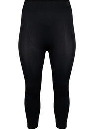 Seamless leggings i 3/4-längd, Black