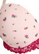 Formpressad BH med blommigt m&ouml;nster och spets, Rosa, Packshot image number 2