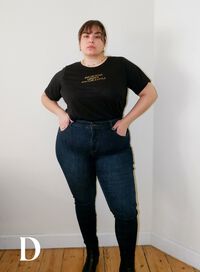1 par jeans – 3 kroppsformer, , Model