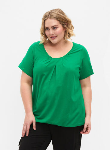 Kortärmad t-shirt i bomull, Jolly Green, Model image number 0