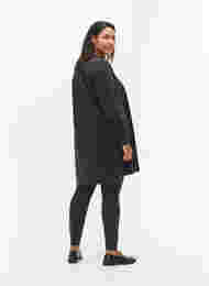 Långärmad denimklänning, Grey Denim, Model