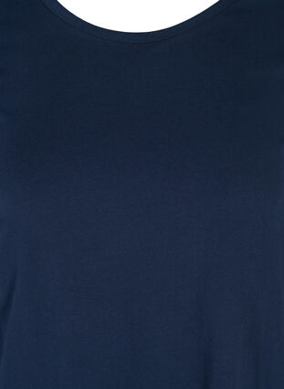 Bas t-shirt med 3/4 ärmar, Navy Blazer, Packshot image number 2