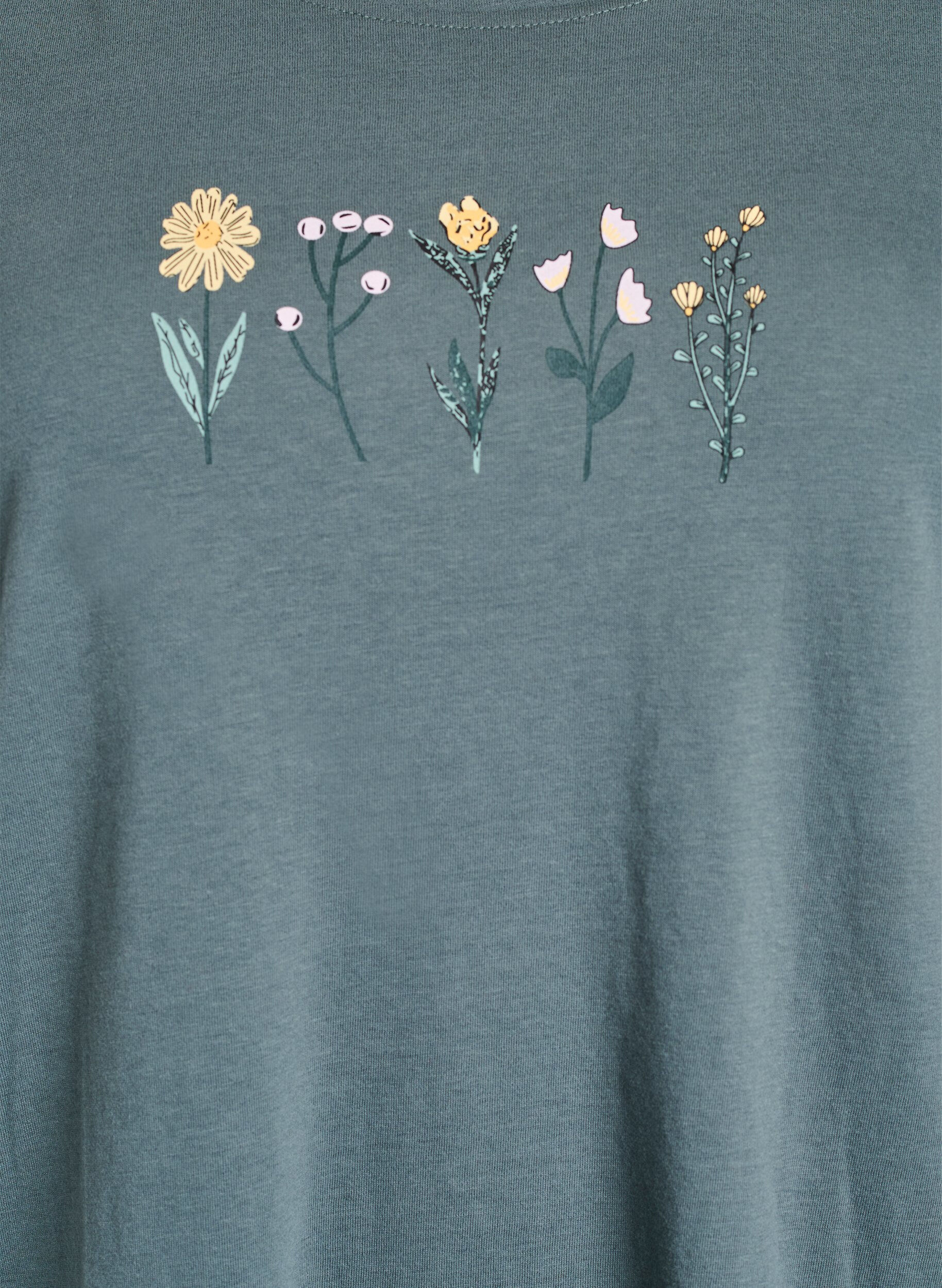 Zizzi FLASH - T-shirt med tryck, Gr&ouml;n, Packshot image number 2