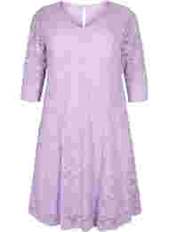 Spetsklänning med 3/4-ärmar, Lavendula