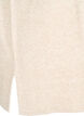Stickad v&auml;st med ribbade kanter, Beige, Packshot image number 3