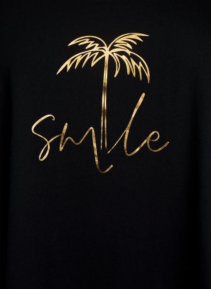 Ärmlös a-linjeformad klänning, Svart, Packshot image number 2