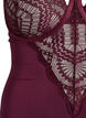 Body i spets med bygel och banddetaljer, R&ouml;d, Packshot image number 2