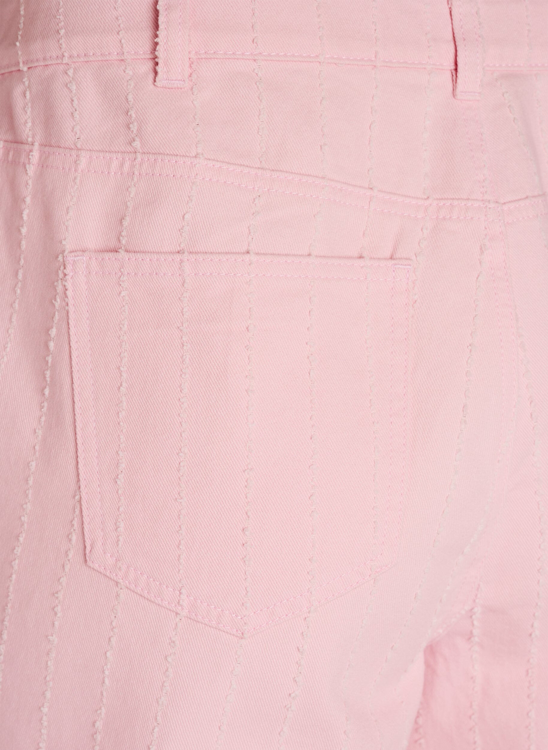 Zizzi Myra jeans i f&auml;rgad denim med bred passform och texturerat m&ouml;nster, Rosa, Packshot image number 3