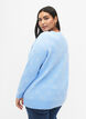Mönstrad pullover, Blue Bell/Birch, Model image number 1