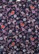 Blus med blomm&ouml;nster och glittertr&aring;d, Bl&aring;, Packshot image number 2