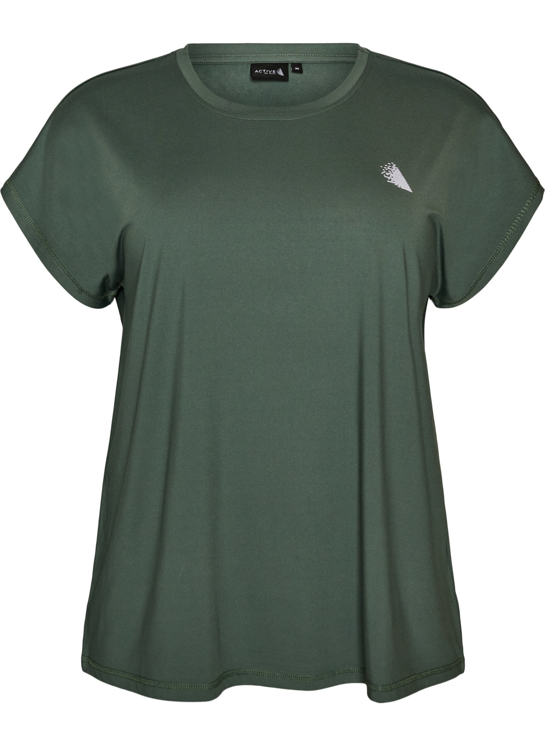 ZizziEnf&auml;rgad tr&auml;nings-T-shirt, Gr&ouml;n, Packshot image number 0