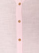 Bomullsblus med v-ringning, Rosa, Packshot image number 2