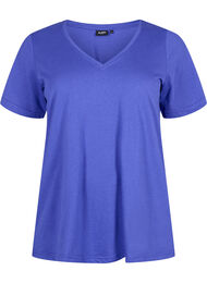 FLASH - T-shirt med v-ringning, Royal Blue