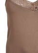 Topp i viskos med spetskant, Beige, Packshot image number 2