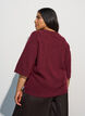 L&ouml;st stickad blus med korta &auml;rmar, R&ouml;d, Model image number 2