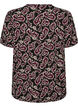 Blus med l&aring;nga &auml;rmar och paisleym&ouml;nster, M&ouml;rk Bordeaux, Packshot image number 1