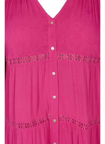 Viskos strandklänning, Raspberry Rose, Packshot image number 2