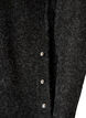 L&aring;ng stickad blus med kulknappar, Gr&aring;, Packshot image number 3